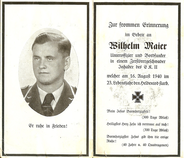 Death notice Willi Maier