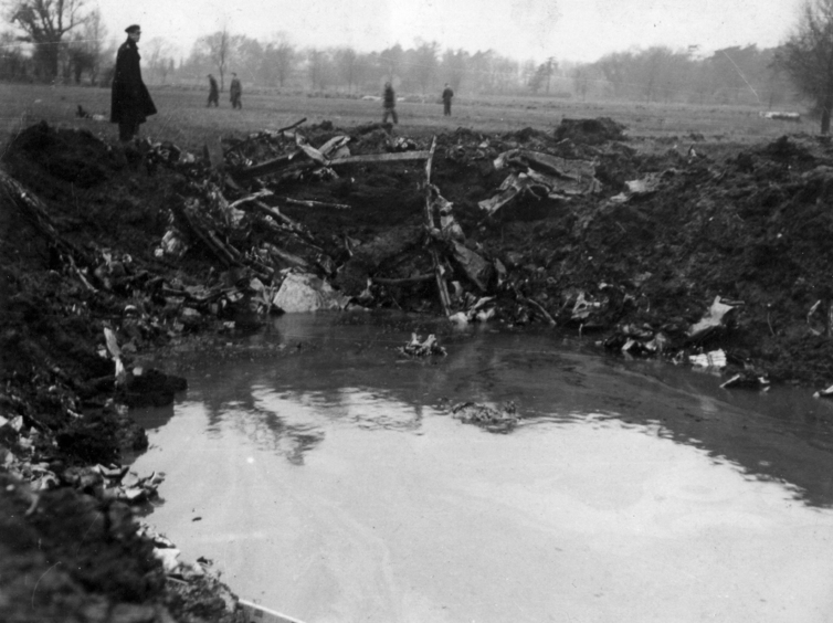 Ju 88 crash site near Beccles