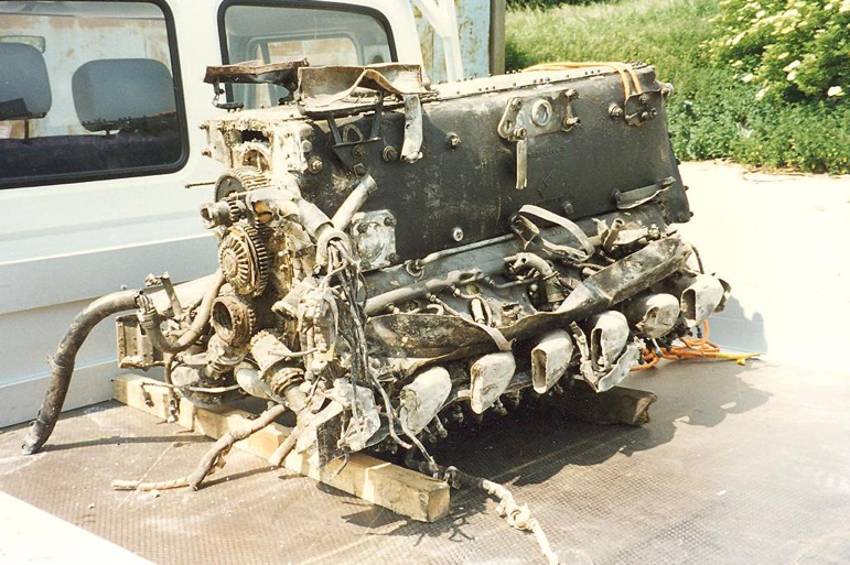 (4) DB engine Me 109 Uffz Wollmann recovered from Russia