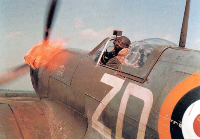 Spitfire of No.222 Sqdn