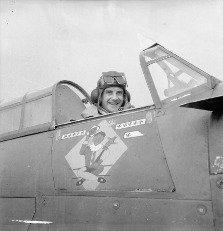 (3) Squadron Leader J W C Simpson DFC, Commanding Officer of No. 245 Squadron